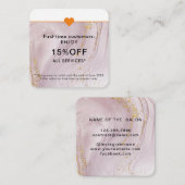 Eenvoudige oogsalon kortingskaartje (Voorkant / Achterkant)