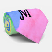 eenvoudige , op het monogram gepersonaliseerde wat stropdas (Opgerold)