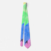 eenvoudige , op het monogram gepersonaliseerde wat stropdas (Achterkant)