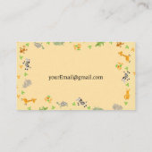 Eenvoudige oppas Visitekaartjes (Achterkant)