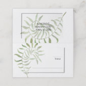 Eenvoudige opslag | Fern | Greenery Wedding Design (Buitenkant ongevouwen)