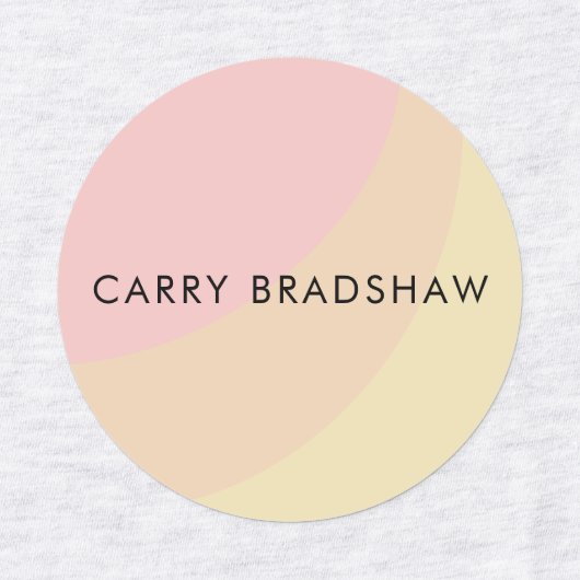 Eenvoudige organische vormen Sherbet pastel Labels (Design 1)