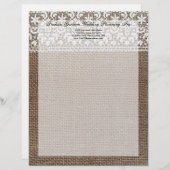 Eenvoudige overlapping en kant briefhoofd ontwerp (Voorkant / Achterkant)