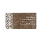 Eenvoudige overlapping en kant etiket (Voorkant)