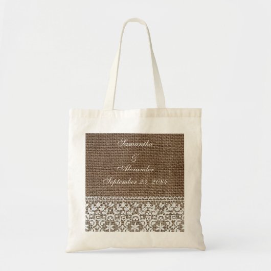 Eenvoudige overlapping en kant tote bag (Voorkant)