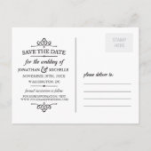 Eenvoudige Overlay Foto Sla de datum op Aankondigingskaart (Achterkant)