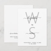 Eenvoudige paar Initialen en achternaam opslaan op (Voorkant / Achterkant)