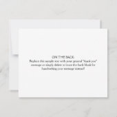 Eenvoudige Paarse Script Business Logo Bedankkaart (Achterkant)