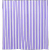 Eenvoudige Paarse verticale strepen Douchegordijn (Voorkant)