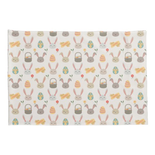 Eenvoudige paaseieren en bundels | Proefcase Kussensloop (Achterkant-Rechts)