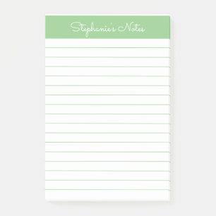 Eenvoudige pagina Groen Lank Gepersonaliseerd Post-it® Notes