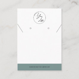 Eenvoudige pagina | Kaart voor juwelenweergave in  Contactkaartje