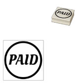 Eenvoudige "PAID" Rubberstempel Rubberstempel (Gestempeld)