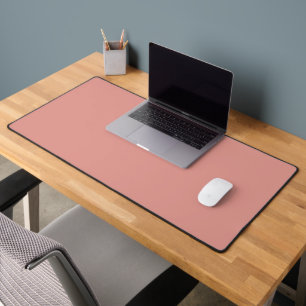 Eenvoudige pastel flamingo roze kleur bureaumat