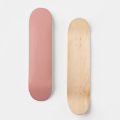 Eenvoudige pastel flamingo roze kleur skateboard (Voorkant)