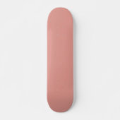 Eenvoudige pastel flamingo roze kleur skateboard (Voorkant)