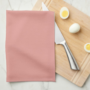 Eenvoudige pastel flamingo roze kleur theedoek