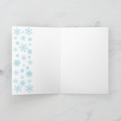 Eenvoudige Pastel Kerstboom met Paarse Blauw Roze Feestdagen Kaart (Binnen)