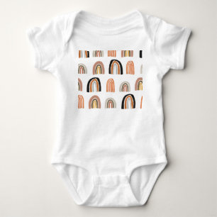 Eenvoudige pastel regenboog Kinder stijl Romper