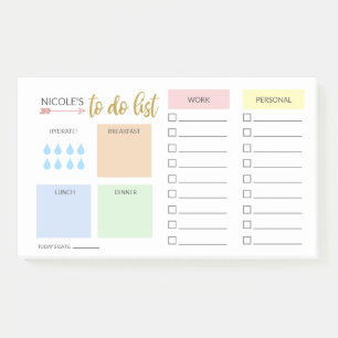 Eenvoudige pastolaire organisatie post-it® notes