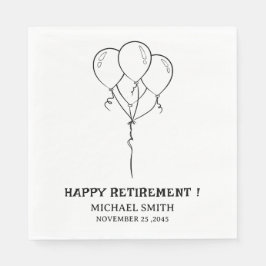 Eenvoudige pensionering partij servetten