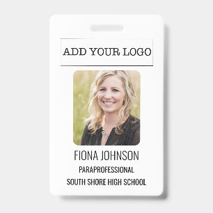 Eenvoudige personeelsfoto ID Badge