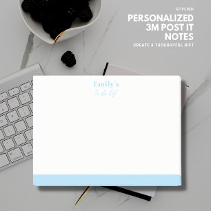 Eenvoudige persoonlijke Post-it Opmerking met naam Post-it® Notes
