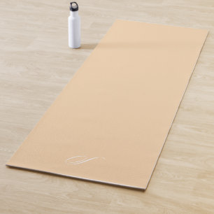Eenvoudige perzik pastel minimalistische oefening yogamat