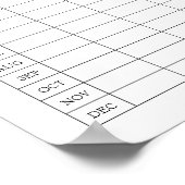 Eenvoudige Pet Care Checklist Log Poster Papier (m (Hoek)