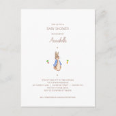 Eenvoudige Peter the Rabbit Baby shower Budget Inv Briefkaart (Voorkant)