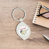 Eenvoudige Pirate Captain gepersonaliseerd Sleutelhanger