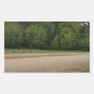 Eenvoudige plaatsen rechthoekige sticker