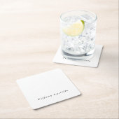 Eenvoudige Plain Elegant Modern Vierkante Kartonnen Onderzetter (Insitu)