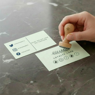 Eenvoudige plant winkel, tuin loyalty kaart