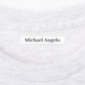 Eenvoudige platte labels voor aangepaste namen (Aangebracht)