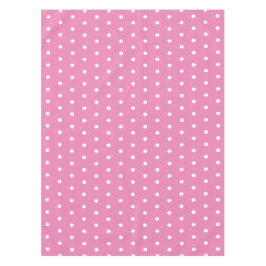 Eenvoudige Polka Dots Roze en Wit Tafelkleed