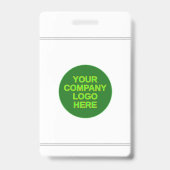 Eenvoudige portretbadge voor werknemers/personeels badge (Back)