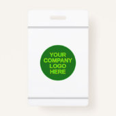 Eenvoudige portretbadge voor werknemers/personeels badge (Achterkant)