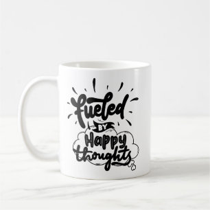 Eenvoudige Positiviteit Opbeurende Quote Vet Typog Koffiemok