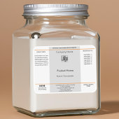 Eenvoudige pot, Container Product Labels