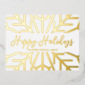 Eenvoudige Prettige feestdagen snowflake Business (Voorkant)