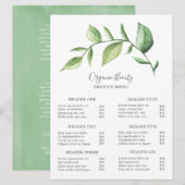 Eenvoudige prijslijst met groene schoonheidssalon (Voorkant / Achterkant)