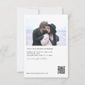 Eenvoudige prijsweddenschap Moderne Minimale foto Kaart (Achterkant)