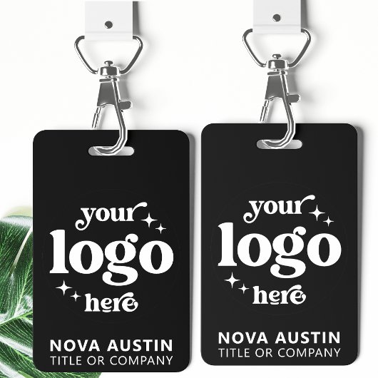 Eenvoudige Professionele Bedrijf Logo Personeel ID Badge