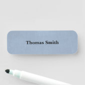 Eenvoudige Professionele Blauwe Gestructureerde Ac Naamplaatje (In situ)