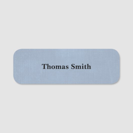 Eenvoudige Professionele Blauwe Gestructureerde Ac Naamplaatje (Voorkant)