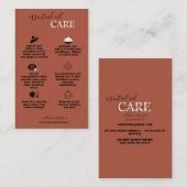 Eenvoudige professionele Essential Oil Care Visitekaartje (Voorkant / Achterkant)