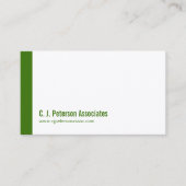 Eenvoudige professionele groene QR-code Visitekaartje (Voorkant)