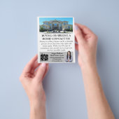 Eenvoudige professionele makelaar vastgoedbelegger flyer (Hand)
