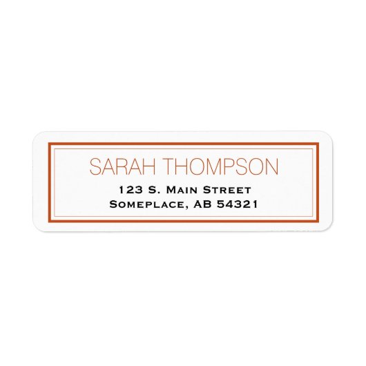 Eenvoudige professionele rode strepe-randlabels etiket (Voorkant)